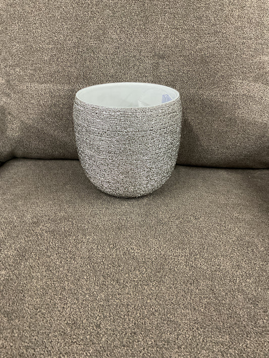 DROP POT PLANTER BRAVA SILVER SPUN-902421A