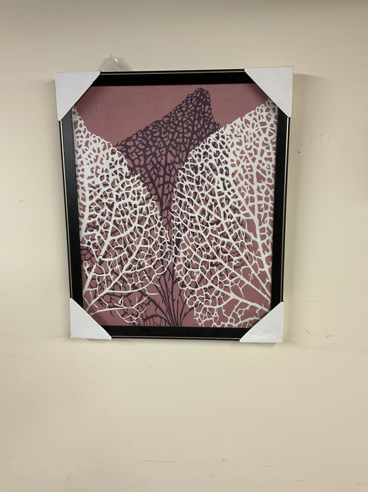 Framed Acrylic Leaves - Canvas 20X24