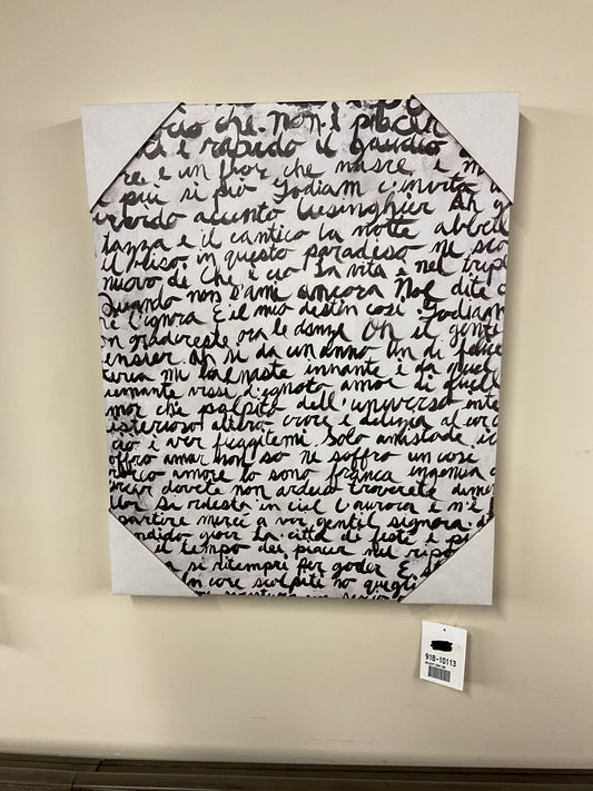 SCRIPT TOILE 16X20 -M000113-LEO