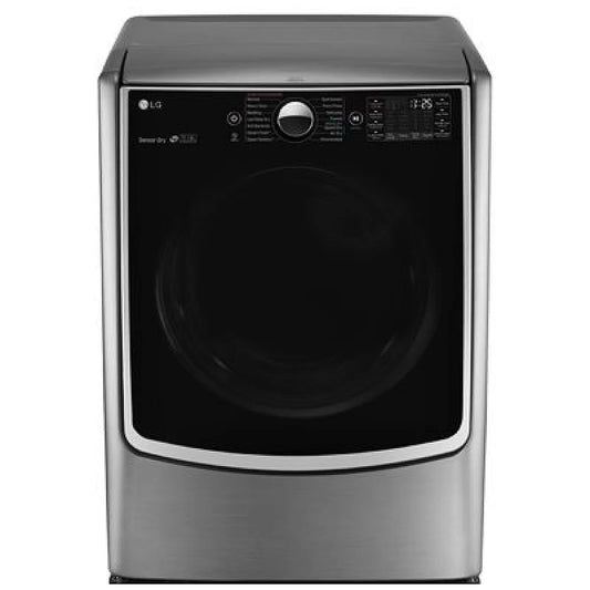 LG 9.0 Cu. Ft. Graphite Electric Dryer with TurboSteam - DLEX9000V