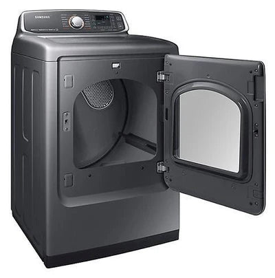 Samsung 7.4 cu. ft. Electric Dryer with Multi-Steam Technology in Platinum. - DVE52M7750P/AC