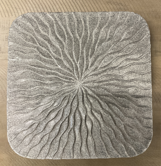 PLAQUE SM SQUARE WAVE GRIS FONCÉ-A11682