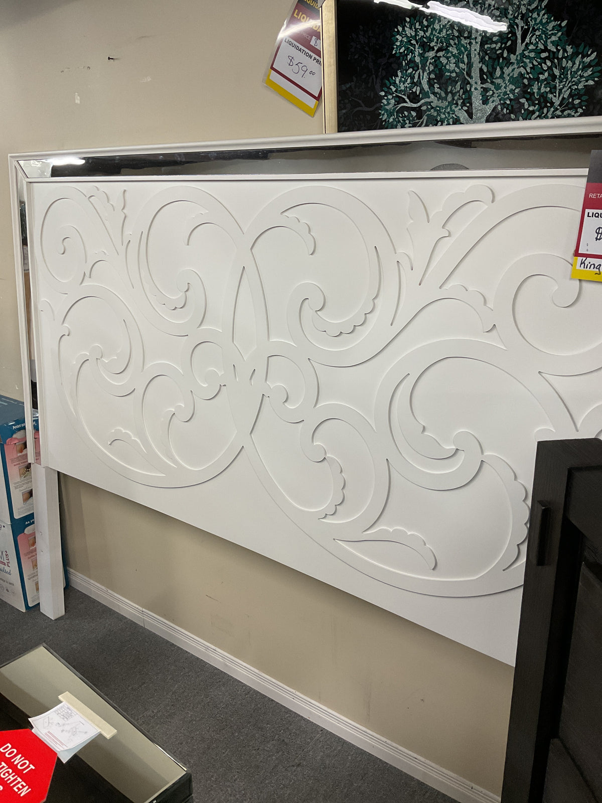 king headboard artic ice