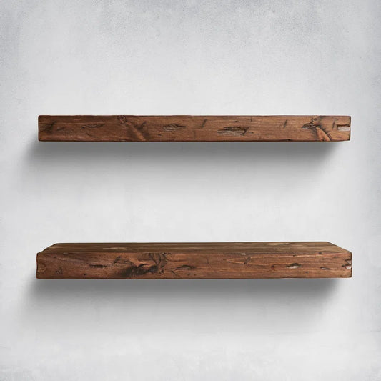 Solid Pine Wood Floating Shelves