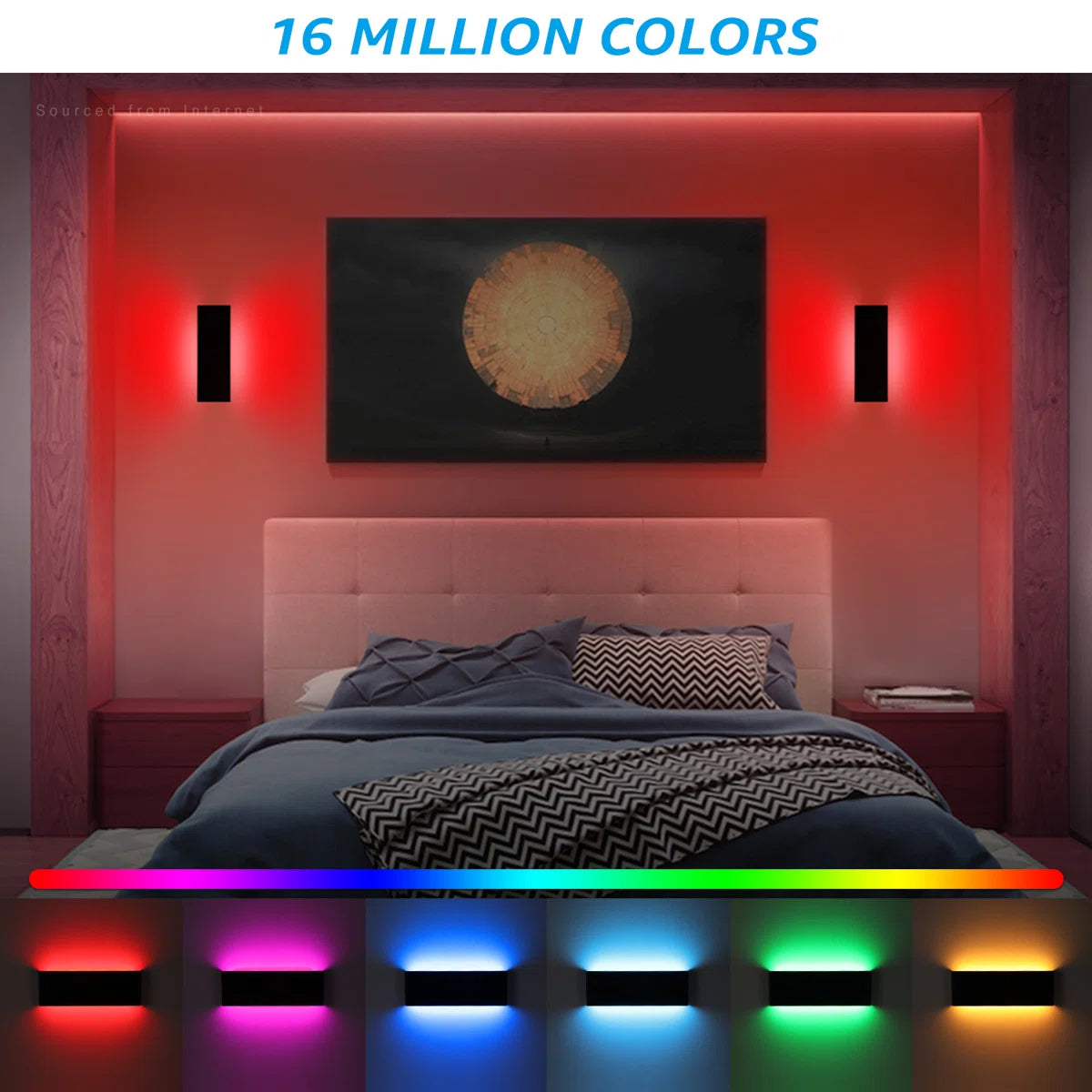 LED Up and Down Indoor Wall Lights, 14W 3000K