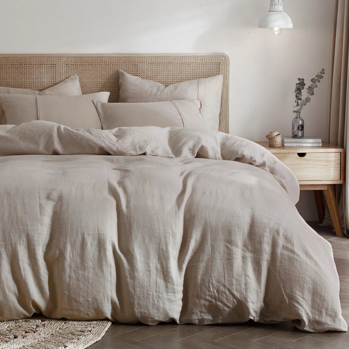 Lived in Look Duvet Cover Set, 100% Pure French Linen Made