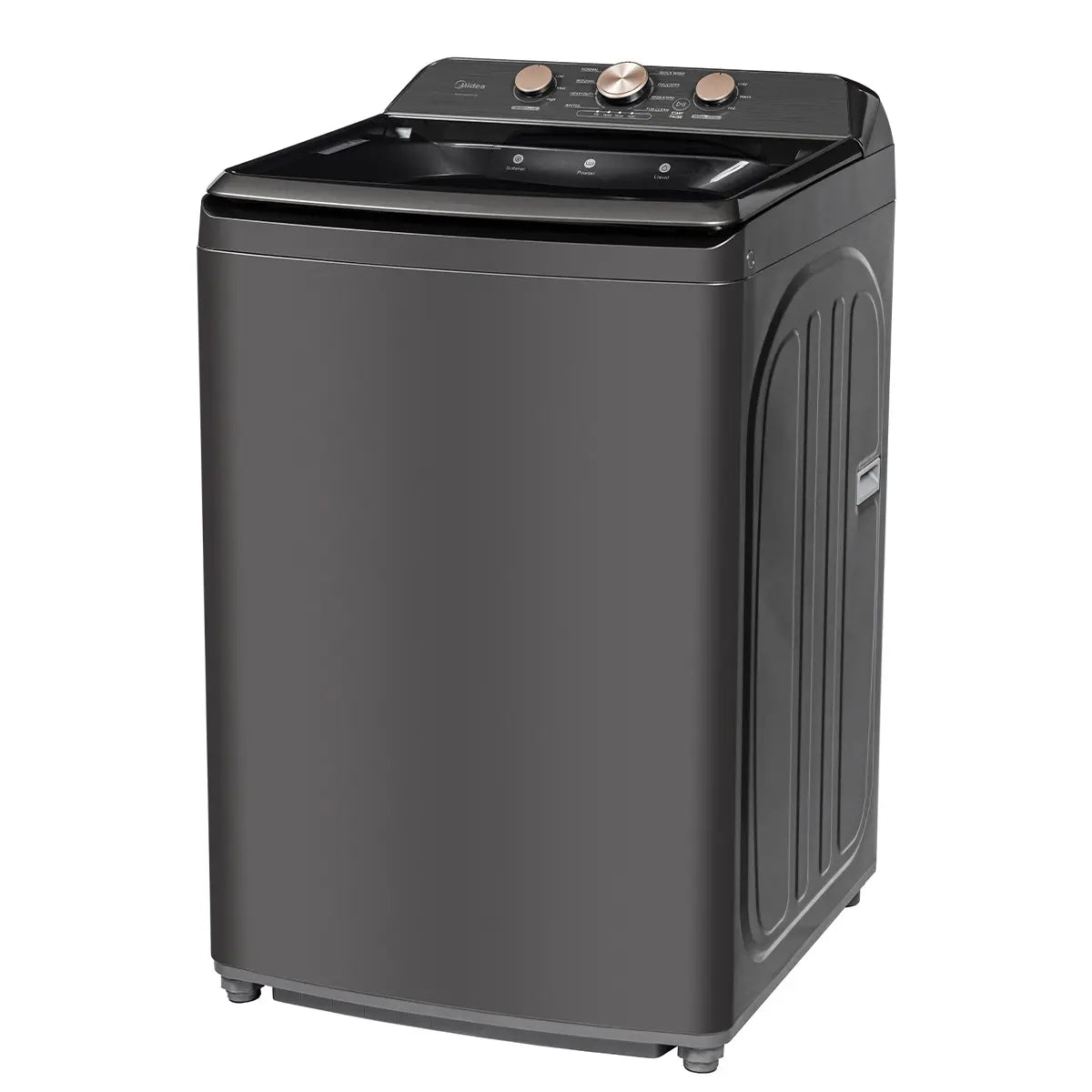 4.7 Cu. Ft. Metallic Grey Top Load Agitator Washer with Bronze Knobs