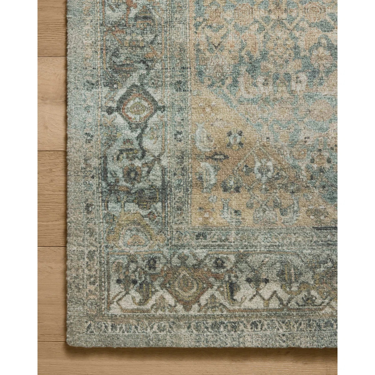 Magnolia Home by Joanna Gaines x Loloi Wimberly Lagoon / Wheat Area Rug