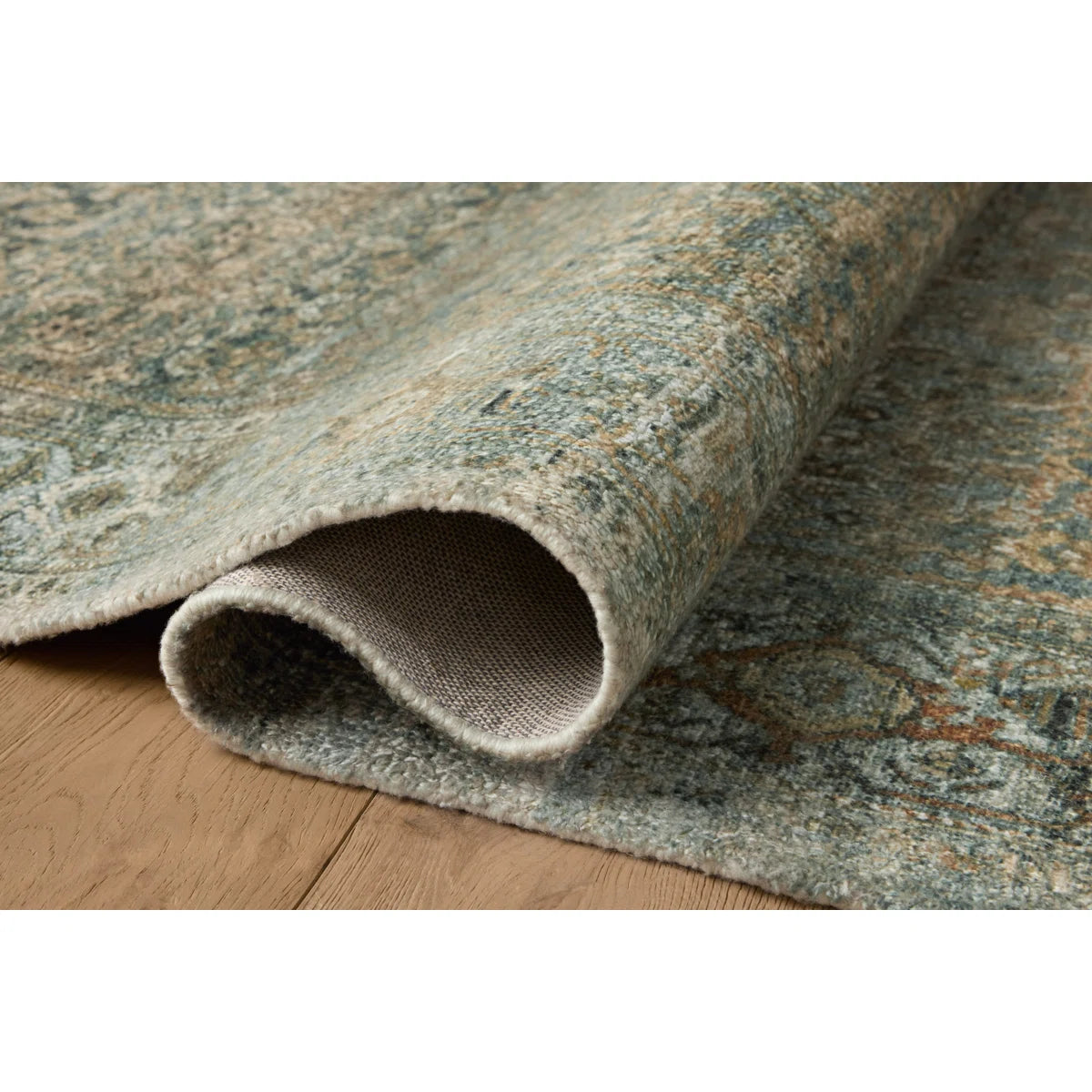 Magnolia Home by Joanna Gaines x Loloi Wimberly Lagoon / Wheat Area Rug