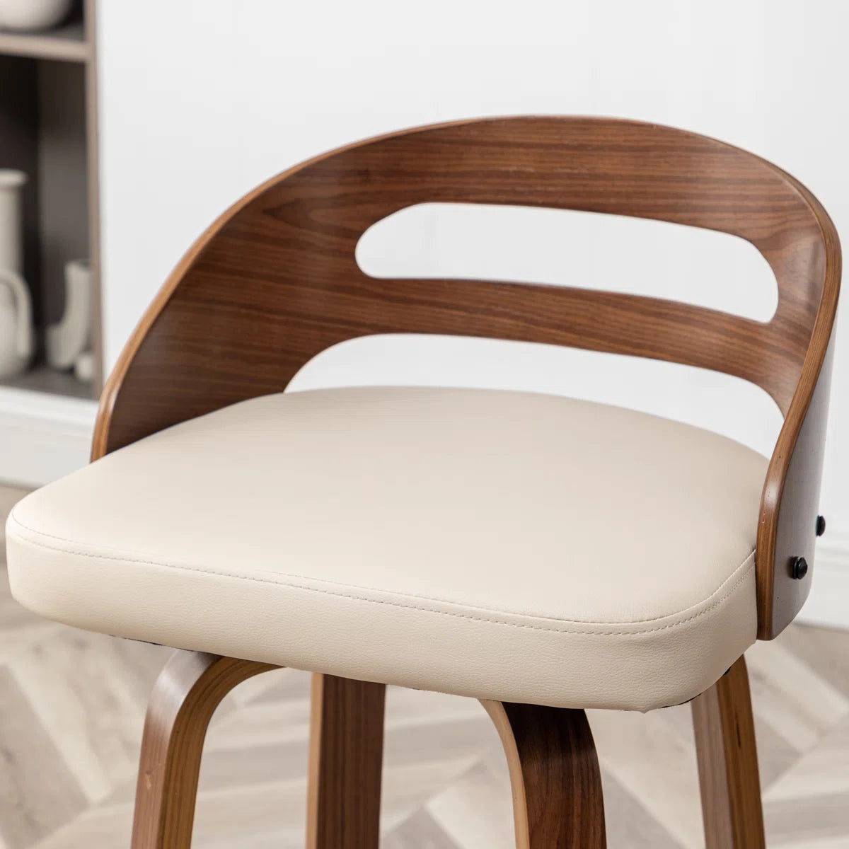 Swivel Counter & Bar Stool - Cream