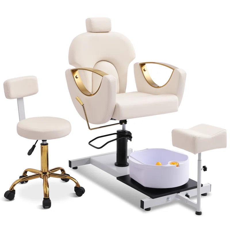 Pedicure Chair With Massage Foot Bath,