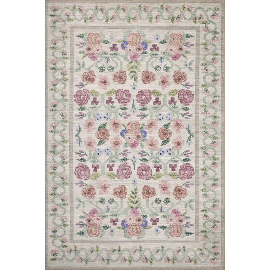 Rifle Paper Co. x Loloi Rosa Ivory Area Rug