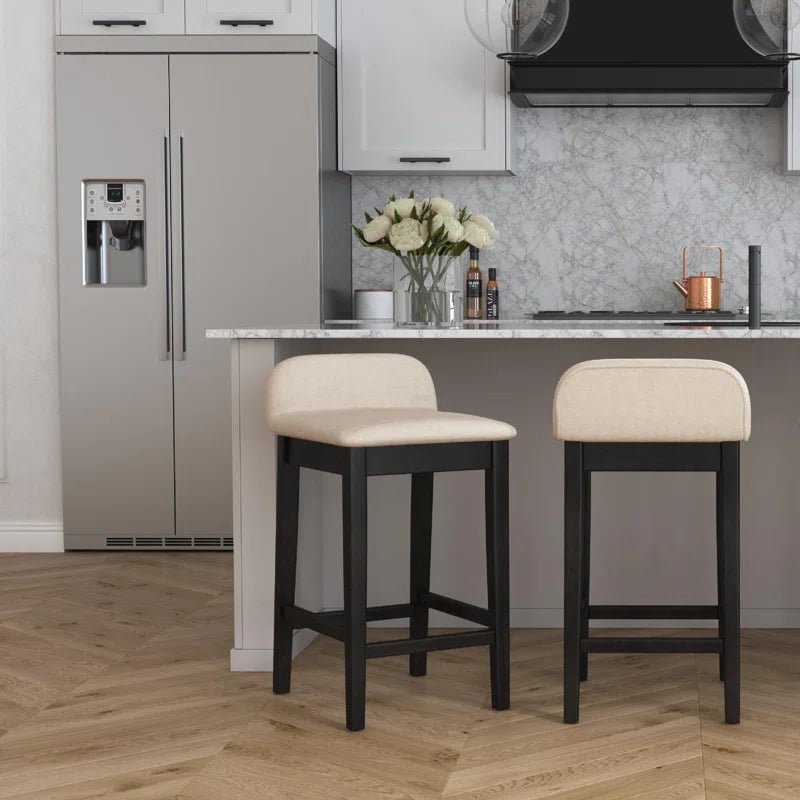 Bar Stool - White & Black