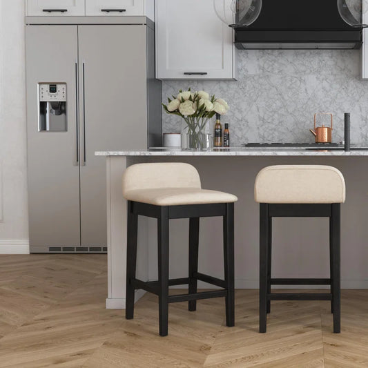 Bar Stool - White & Black