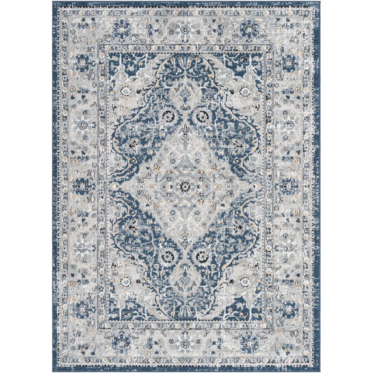 Timothee Oriental Navy Area Rug