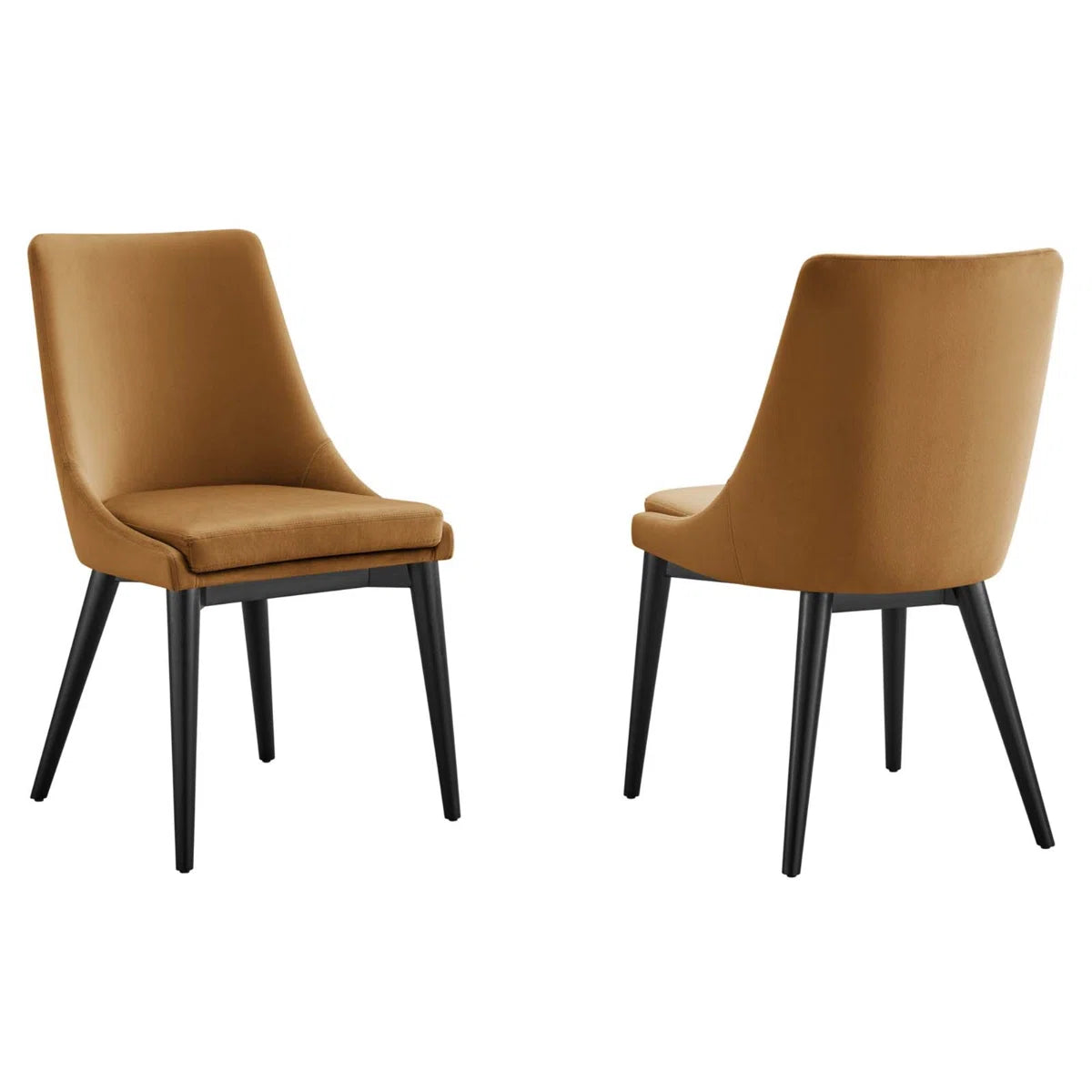 Viscount Accent Performance Velvet Dining Chairs