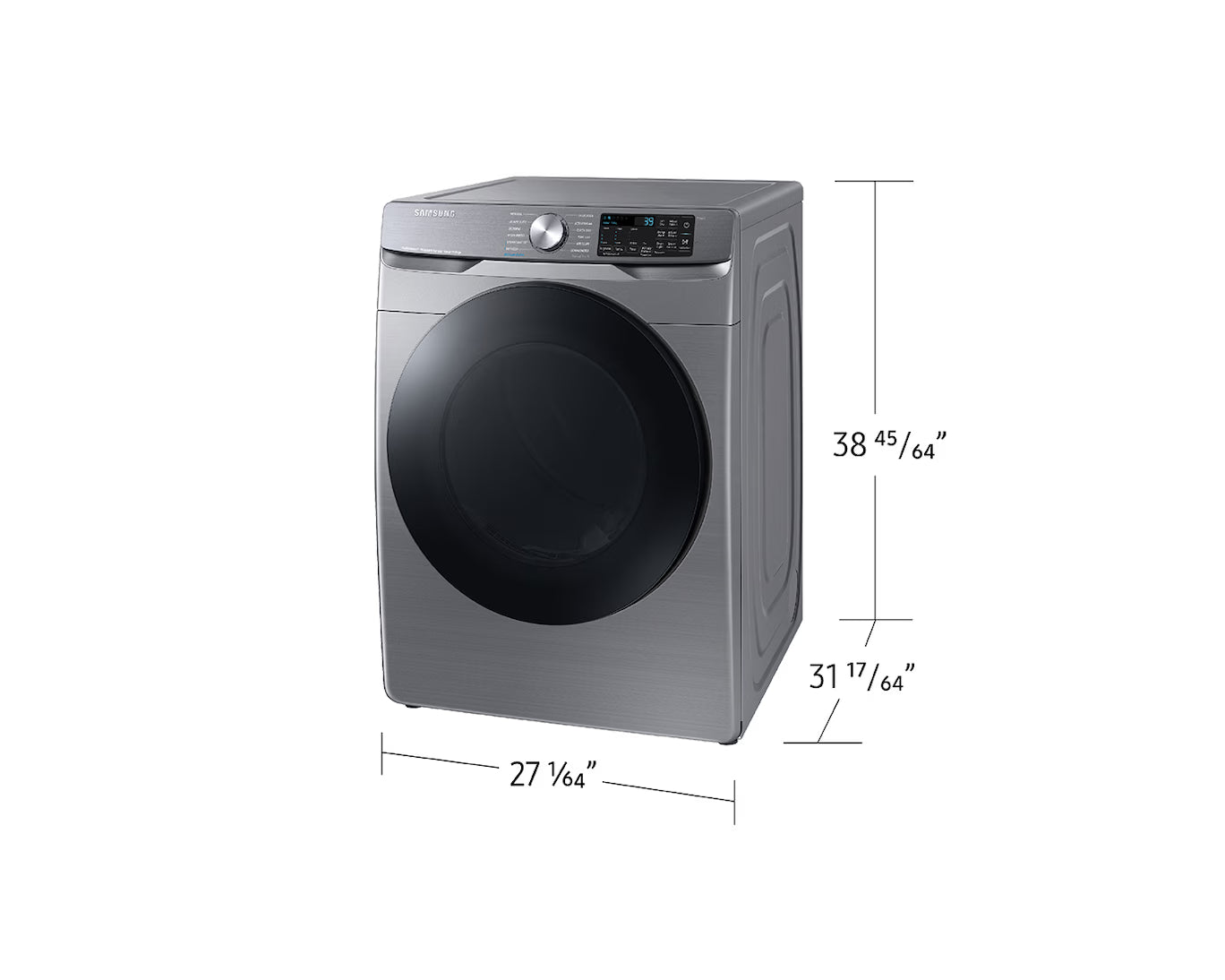 Samsung 7.5 cu.ft Electric Dryer with Multi Steam and Steam Sanitize+