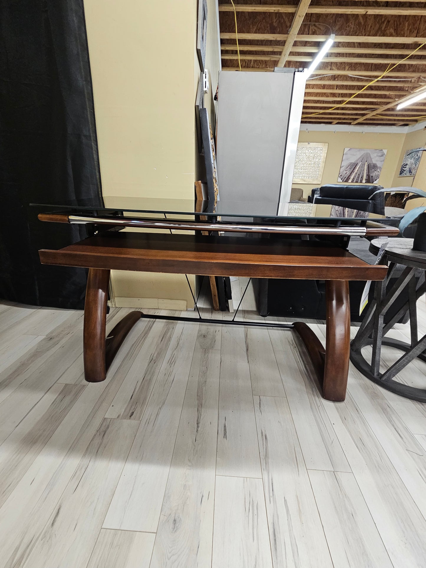 Work Desk (Glass Top)