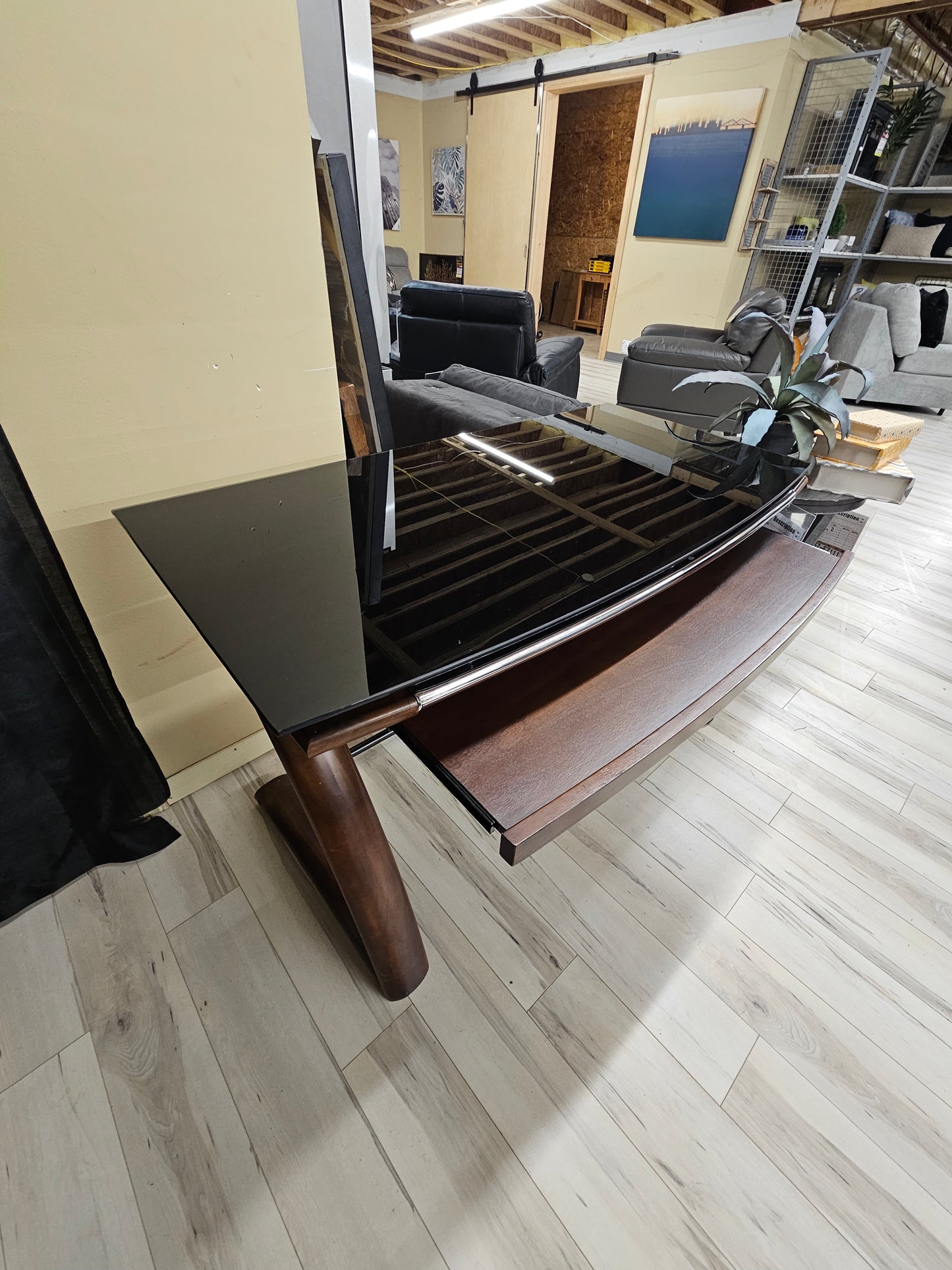 Work Desk (Glass Top)