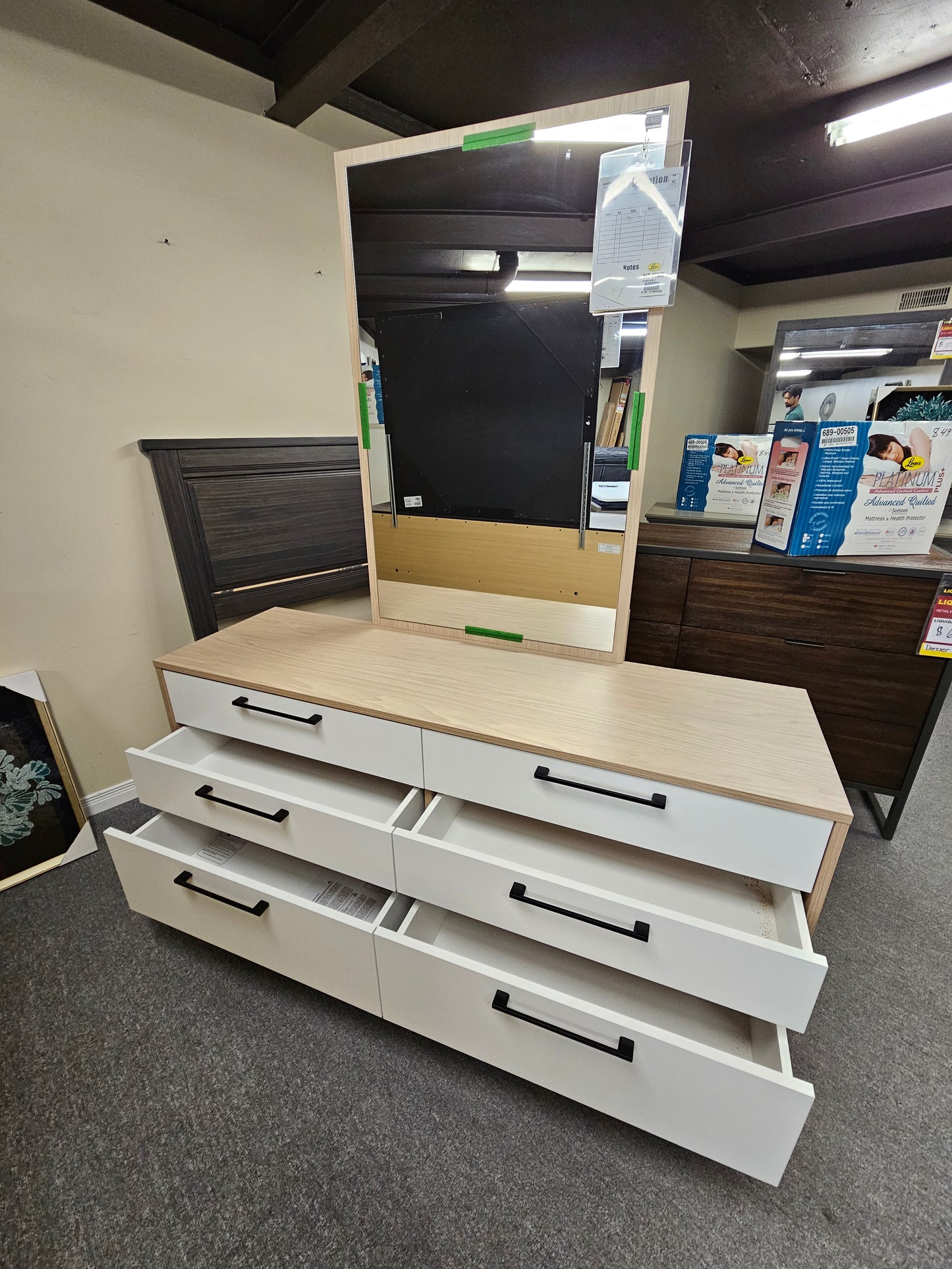Harvest & White - Double Dresser w/ Mirror