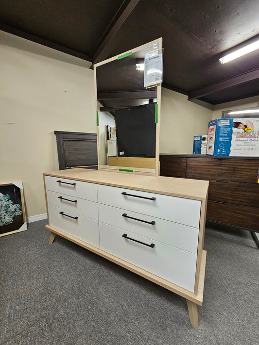 Harvest & White - Double Dresser w/ Mirror