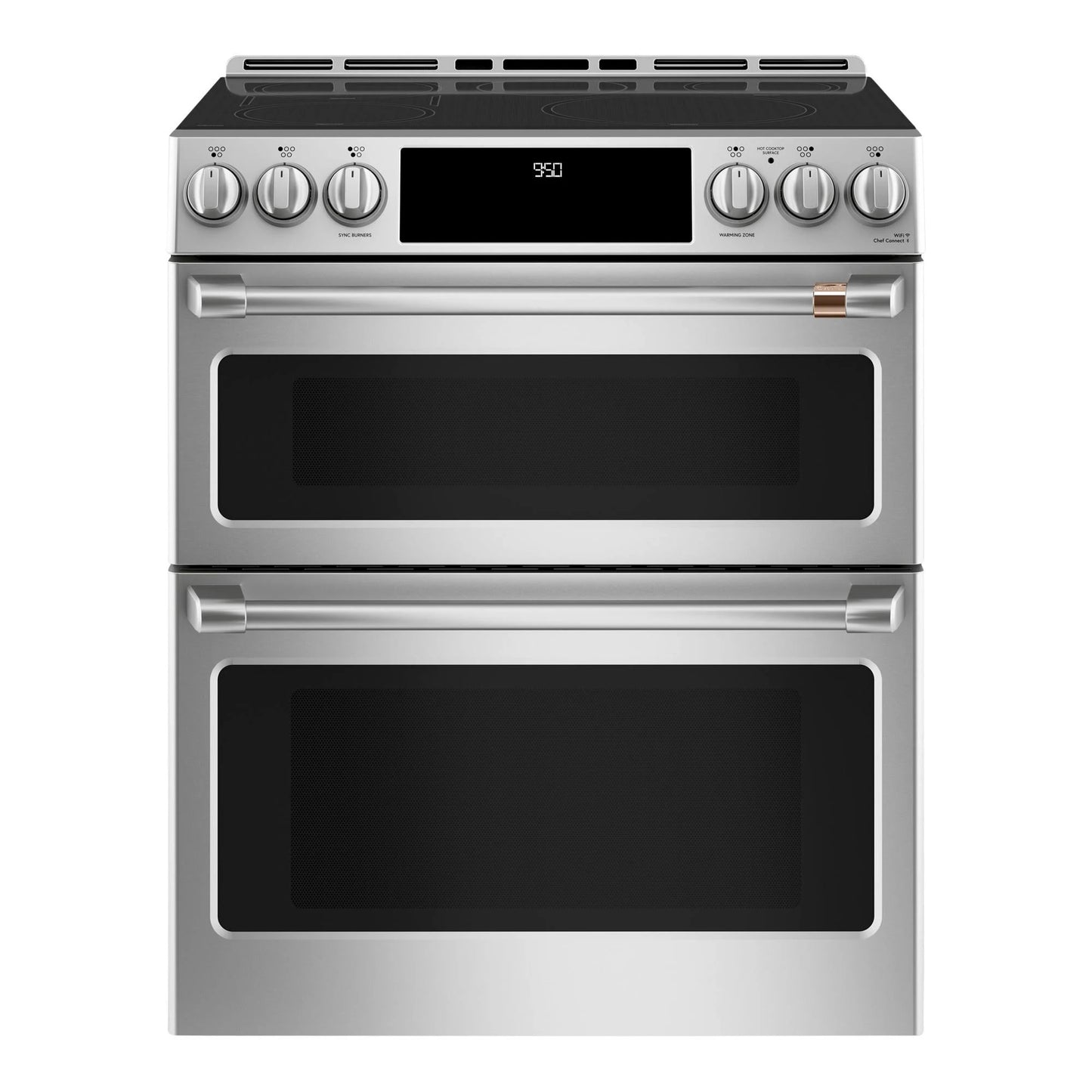 Café™ 30" Induction Range with Double Oven and No-Preheat Air Fry Stainless Steel - CCHS950P2MS1